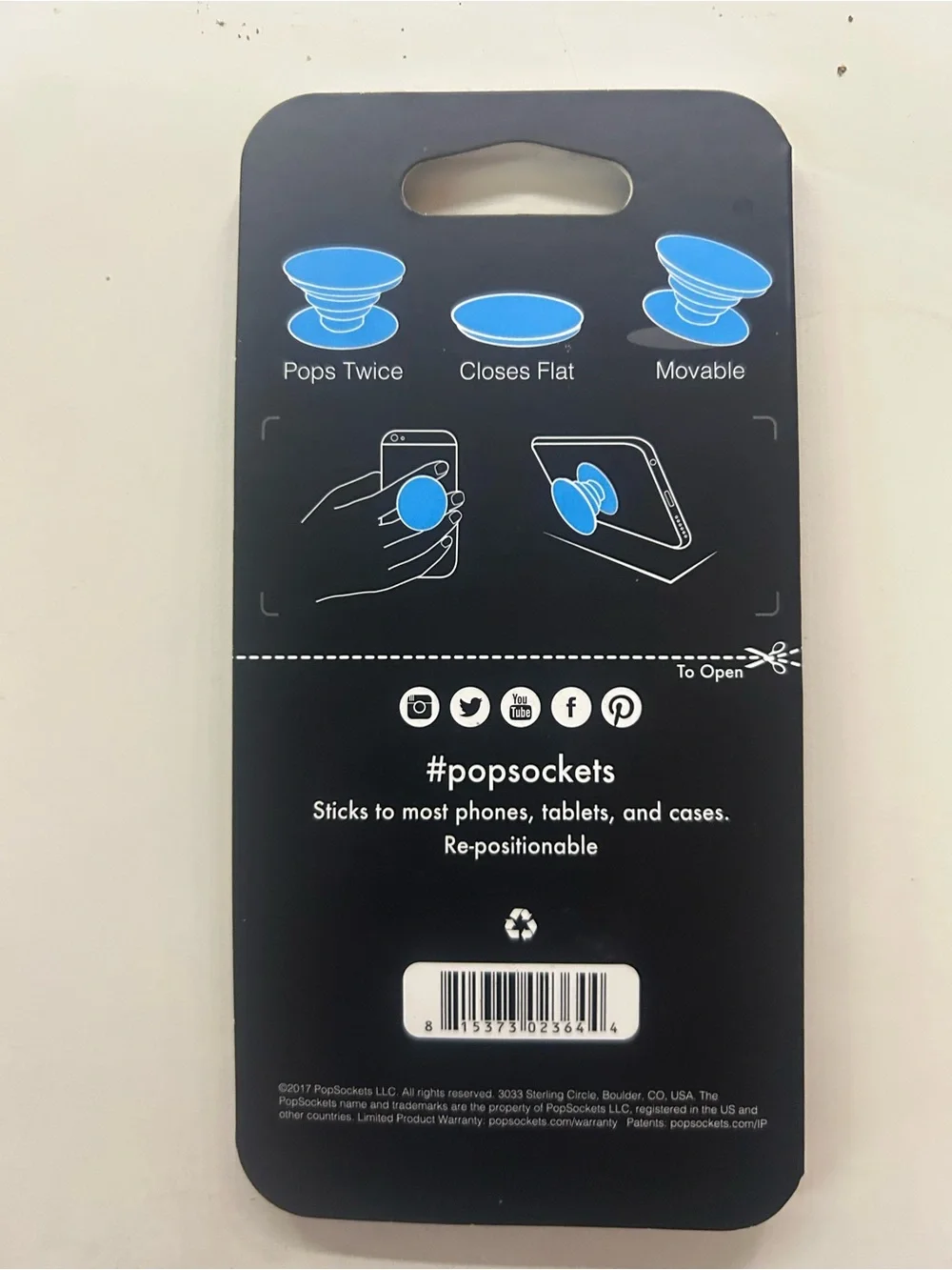 PopSocket Phone Grip & Stand - Gold and White Mandala